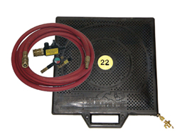 air bag jack with valves, hose and connectors