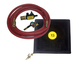 air bag jack with valves, hose and connectors