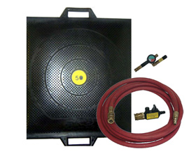 air bag jack with valves, hose and connectors